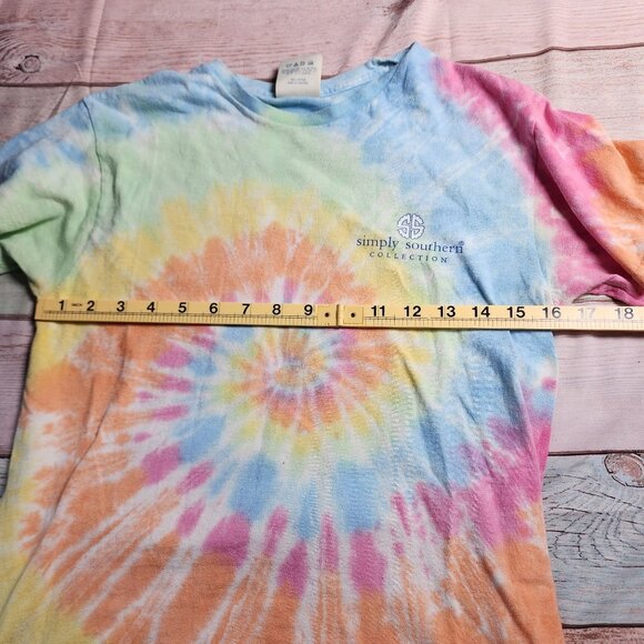 Simply Southern Collection Womens Small Tie Dye Unicorn T-Shirt - Picture 7 of 7